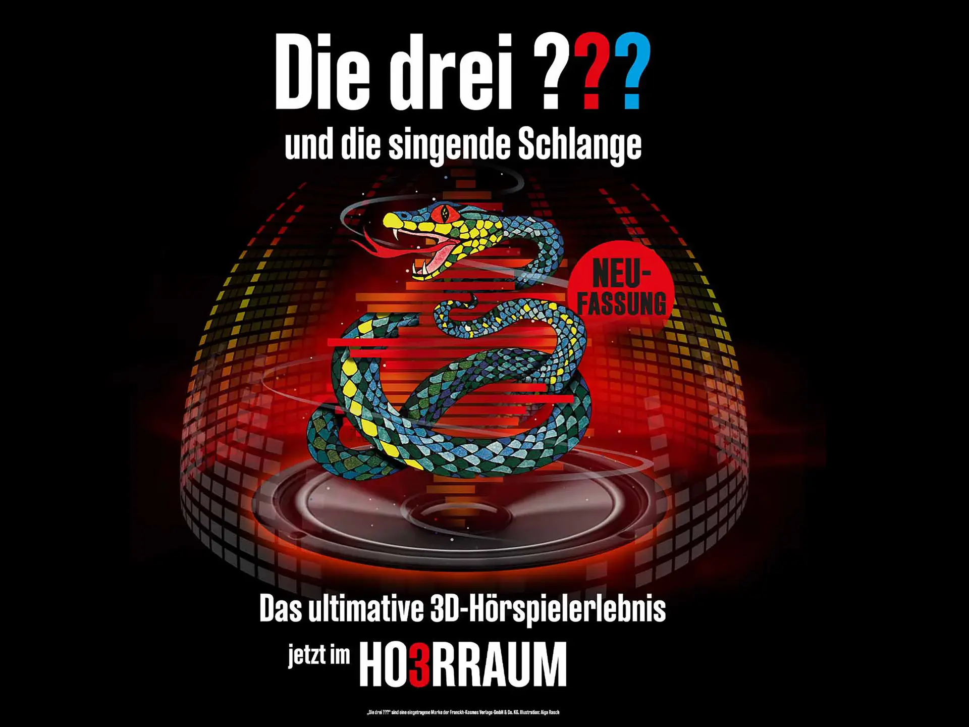 Die drei Fragezeichen und die singende Schlange – Das 3D-Hörspiel mit Gänsehaut-Faktor!