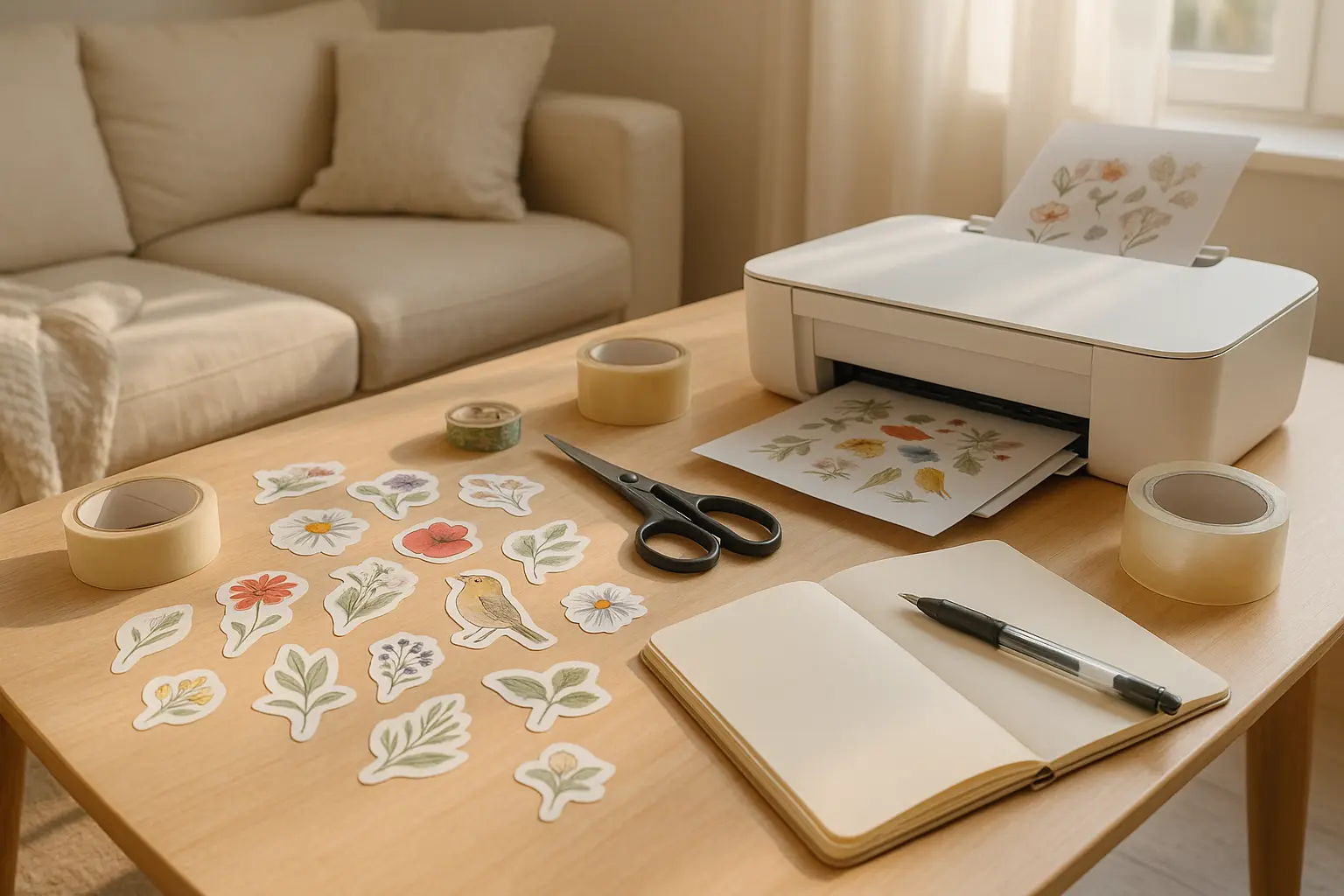 Sticker selber machen: kreative DIY Impulse für dein Journal