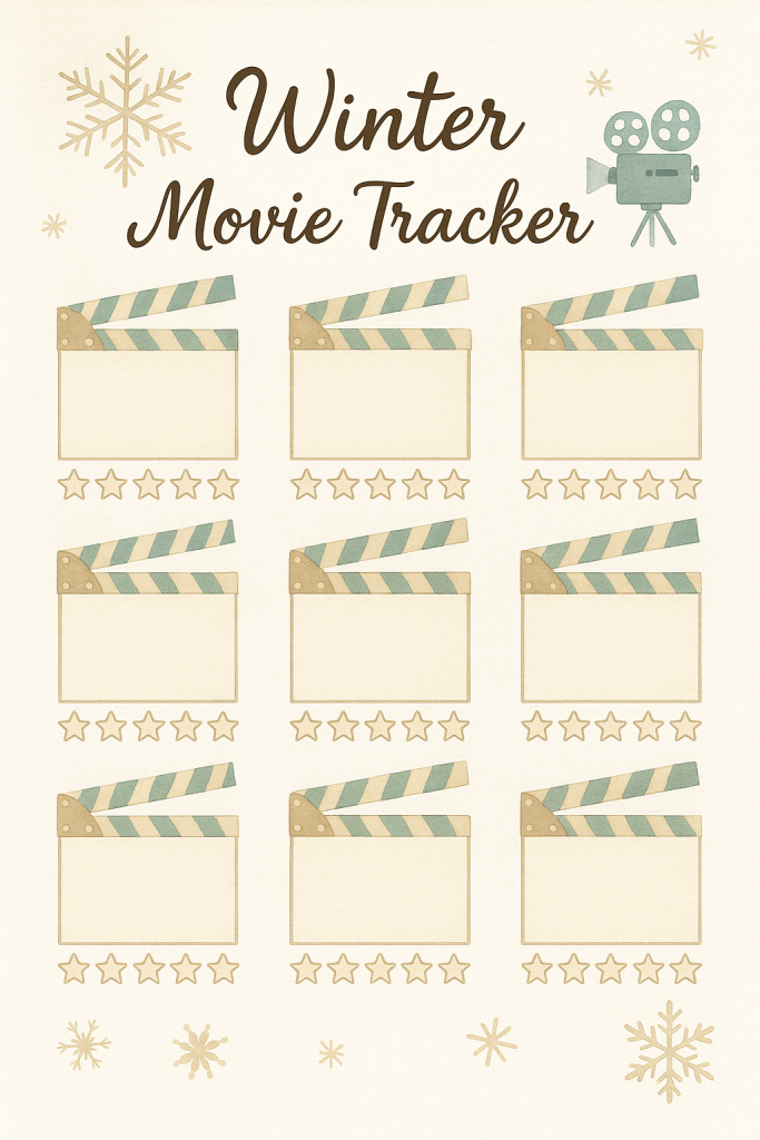 DIY Winter Tagebuch: Film Tracker & vieles mehr
