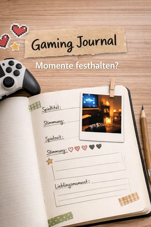 Gaming Journal Seiten – Spiele bewusst erleben und Erinnerungen festhalten