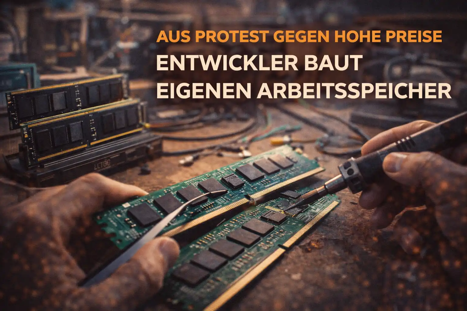 Aus Protest gegen hohe Preise: Entwickler baut eigenen Arbeitsspeicher