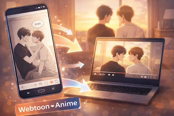 BL Webtoon One Room TA erhält Anime-Adaption 2026