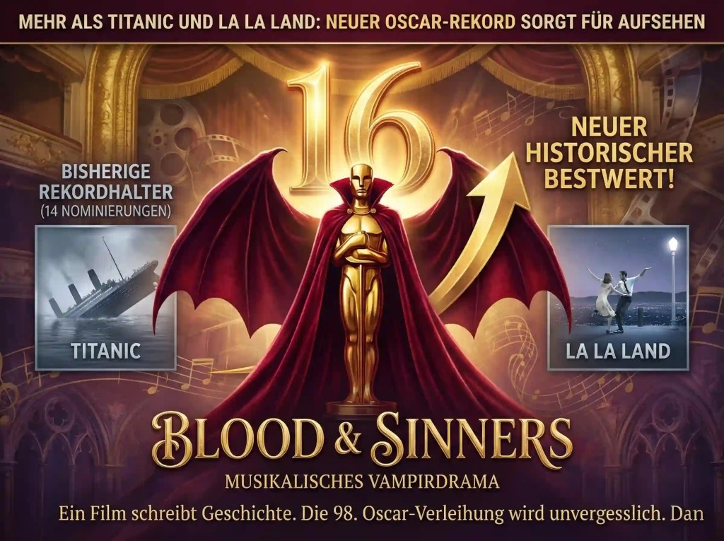 Blood and Sinners übertrifft bisherige Oscar-Rekorde