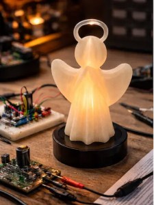 Induktive Engel-Teelichtlampe: DIY-Projekt mit Triac-basiertem AC-Schalten