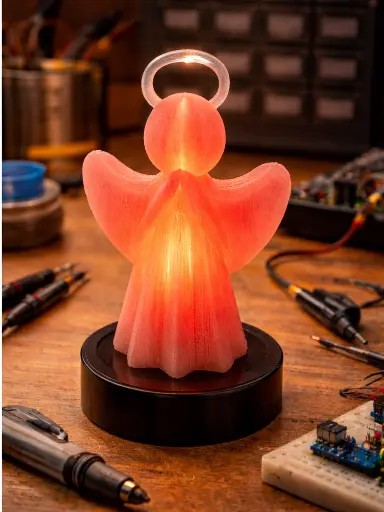 Induktive Engel-Teelichtlampe: DIY-Projekt mit Triac-basiertem AC-Schalten