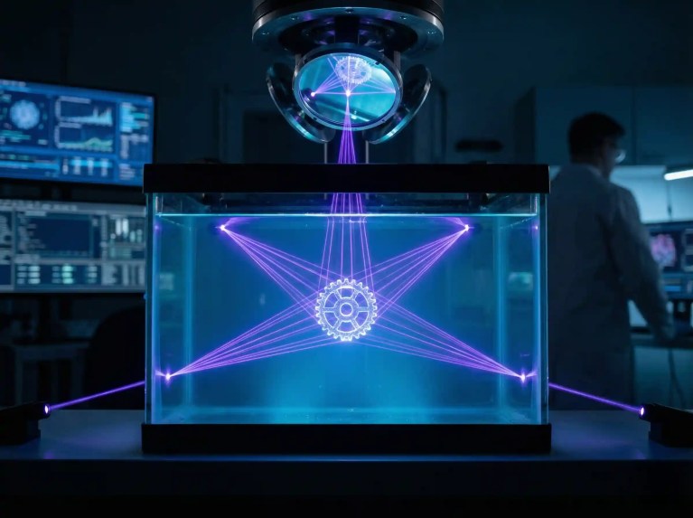 Statt Schicht für Schicht: Forscher drucken 3D-Objekte auf einen Schlag