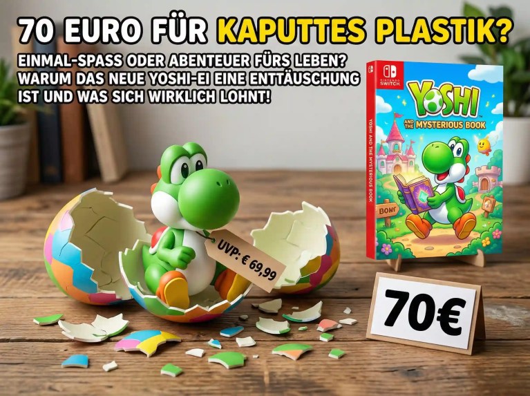 70 Euro für ein Spielzeug: Warum ihr das Geld lieber in "Yoshi and the Mysterious Book" investieren solltet