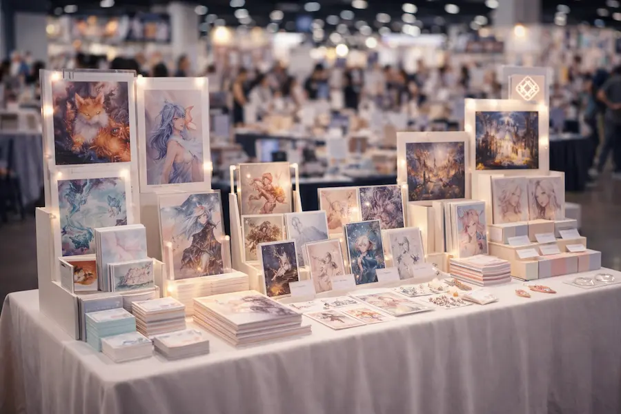 Artist Table Setup 2026: Das perfekte Convention Setup für Illustratorinnen