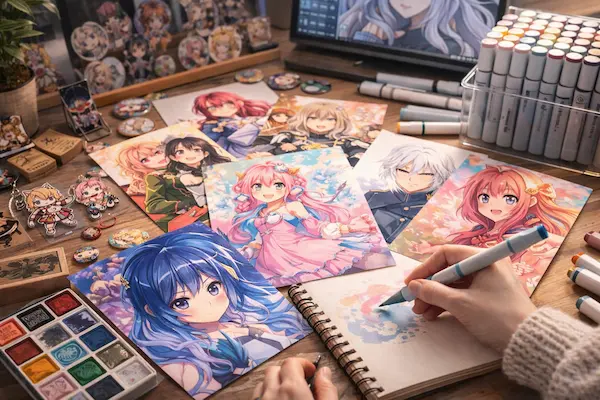 Anime Fanart als Art Print Business aufbauen: Tipps und rechtliche Hinweise