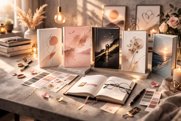 Buchcover Trends 2026: Warum Minimalismus das Genre Romance ablöst