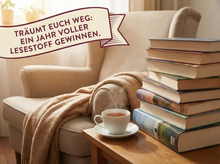 Das Traum-Gewinnspiel für Lese-Fans: Bastei Lübbe verlost ein ganzes Jahr voller Bücher
