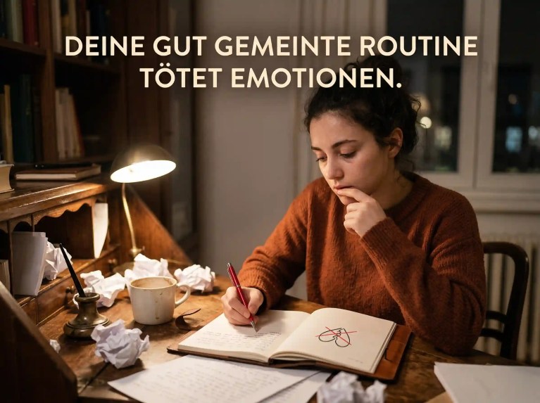 Kaum jemand weiß es, aber genau diese gut gemeinte Routine tötet sofort jede echte Emotion beim Lesen