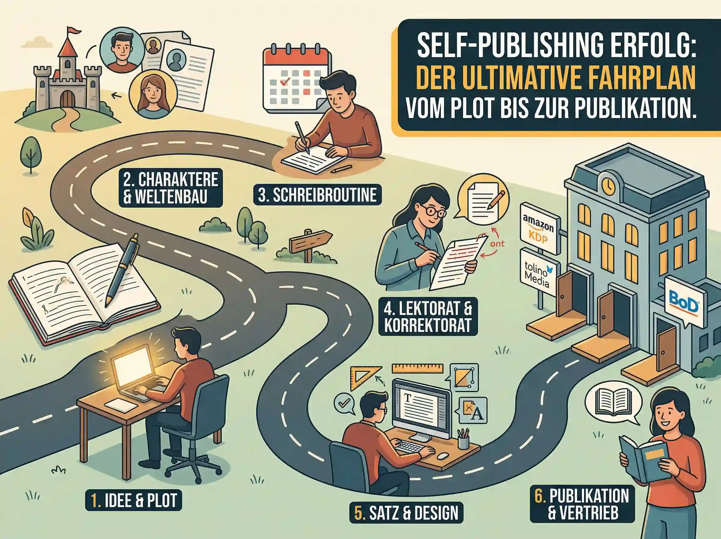 Selfpublishing Guide: Vom Plot bis zur Publikation