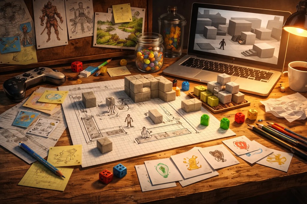 Game Design Methoden: So entwickelst du Core - Loop, Prototyp und Scope