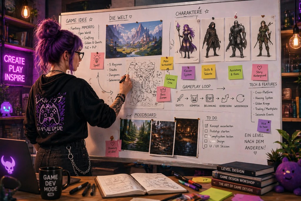 Spiel entwickeln von der Idee bis zum ersten Build: Praktische Tipps und Leitfaden