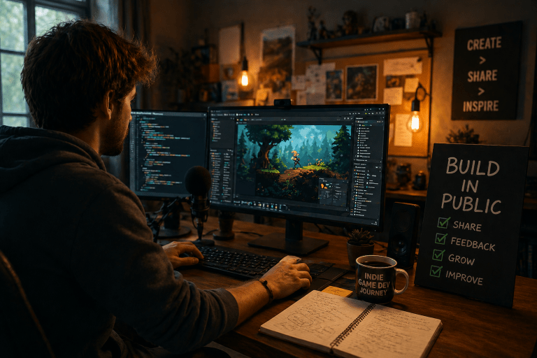 Build in Public als Game Dev: Zwischen Reichweite und Risiko