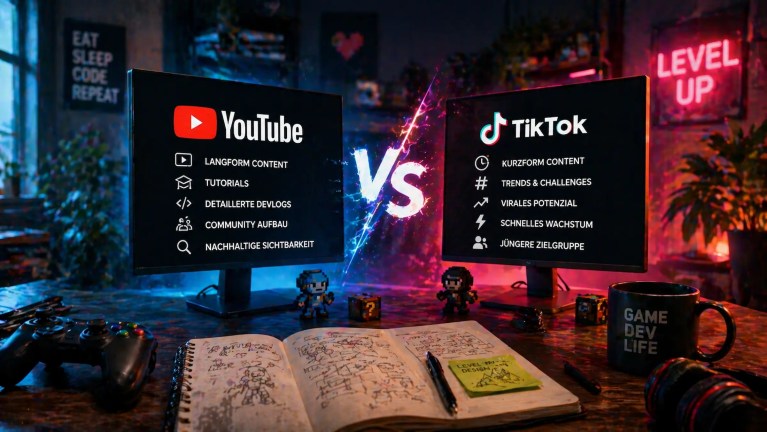 YouTube vs TikTok für Game Developer: Praxistipps und Strategien im Vergleich