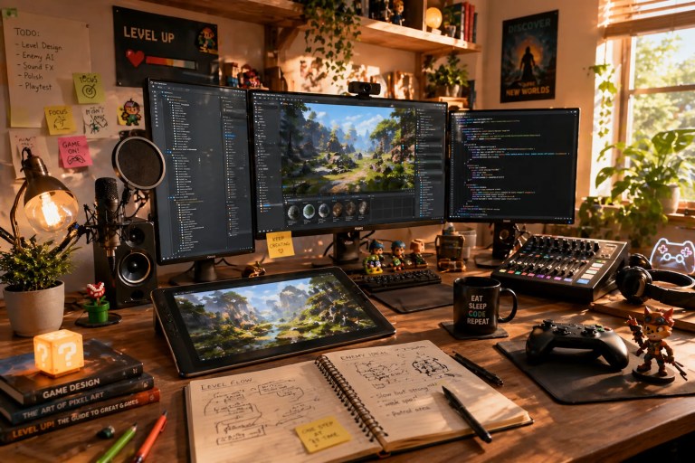 Game Dev Setup 2026: So arbeiten moderne Indie Entwickler effizient und kreativ