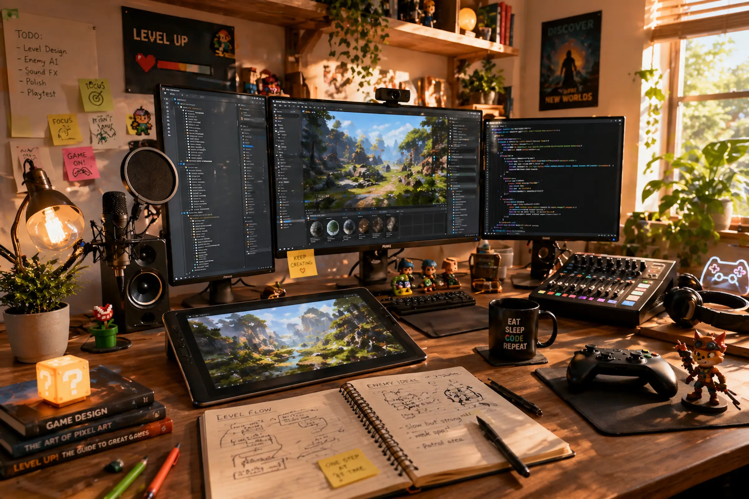 Game Dev Setup 2026: So arbeiten moderne Indie Entwickler effizient und kreativ