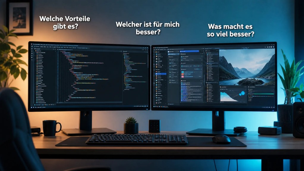 Ultrawide oder Dual Monitor: Was ist besser fürs Entwickeln?
