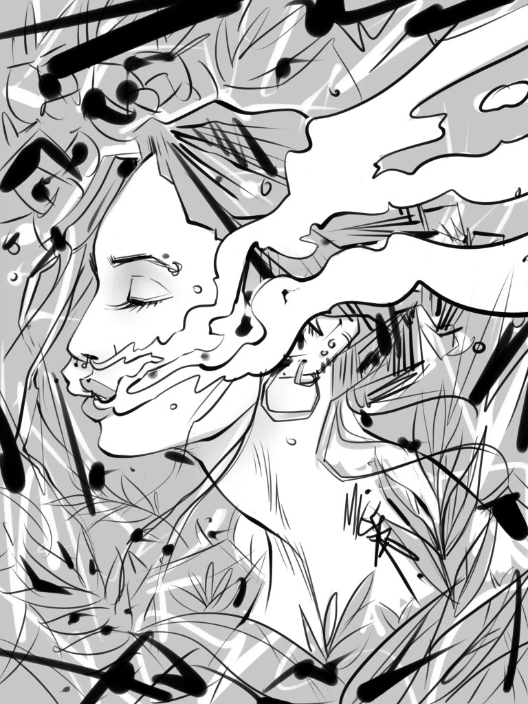 Inking im Manga Zeichnen
